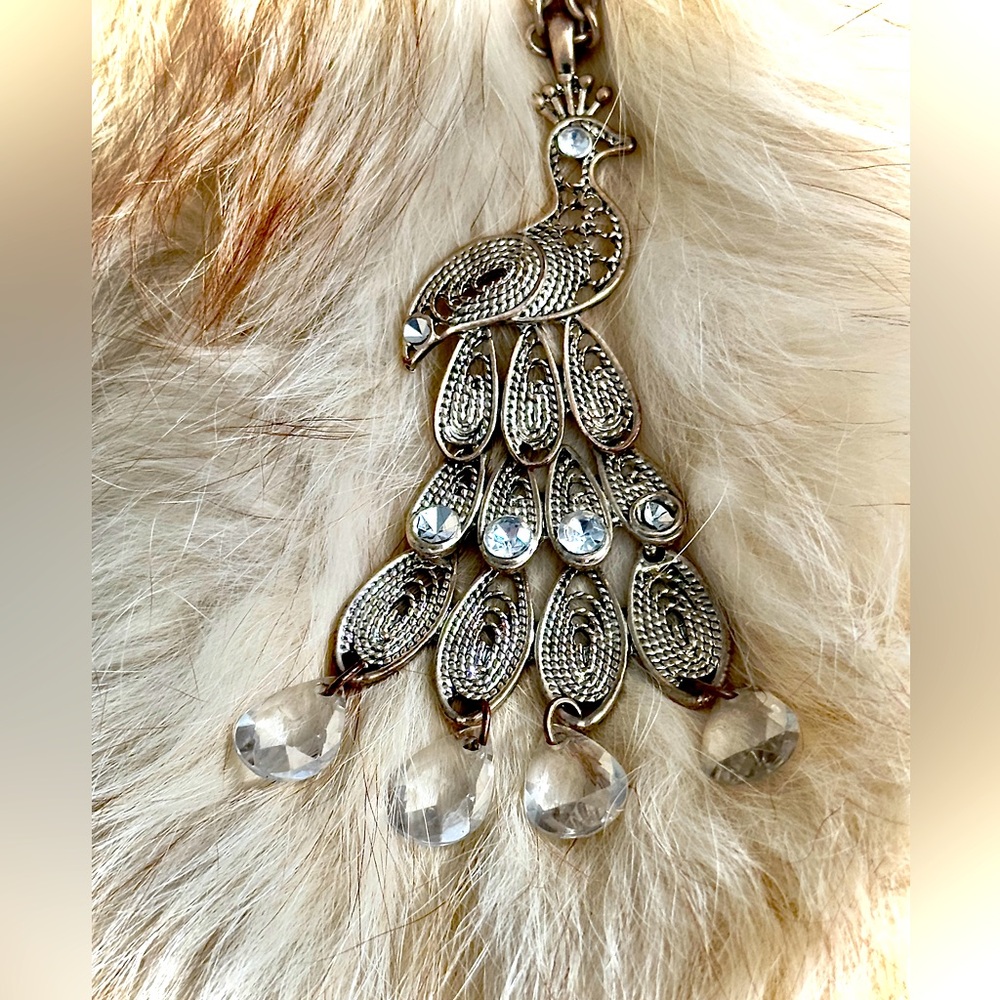 Peacock necklace
